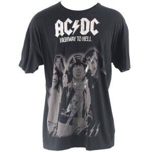 Rockware Sz XXL Black White ACDC Highway To Hell 100% Cotton Tee Shirt